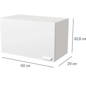 Кухонный шкаф навесной над вытяжкой Изида 60x33.8x29 см ЛДСП цвет белый 89343048 STLM-2159926