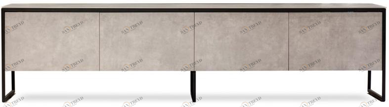 MOBLIBERICA Невысокая керамическая тумба под ТВ с распашными дверцами Terra sun-id-1349132