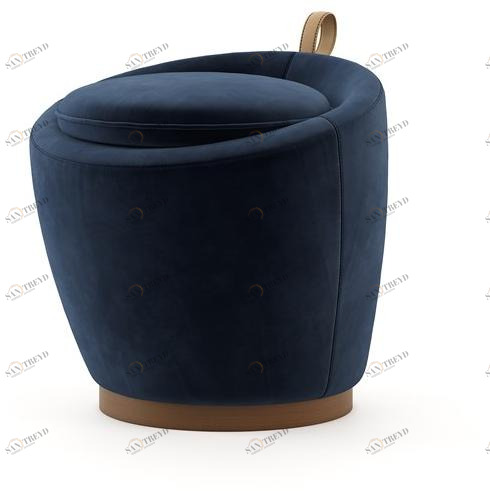 Domkapa Круглый бархатный пуф  Dkh10 