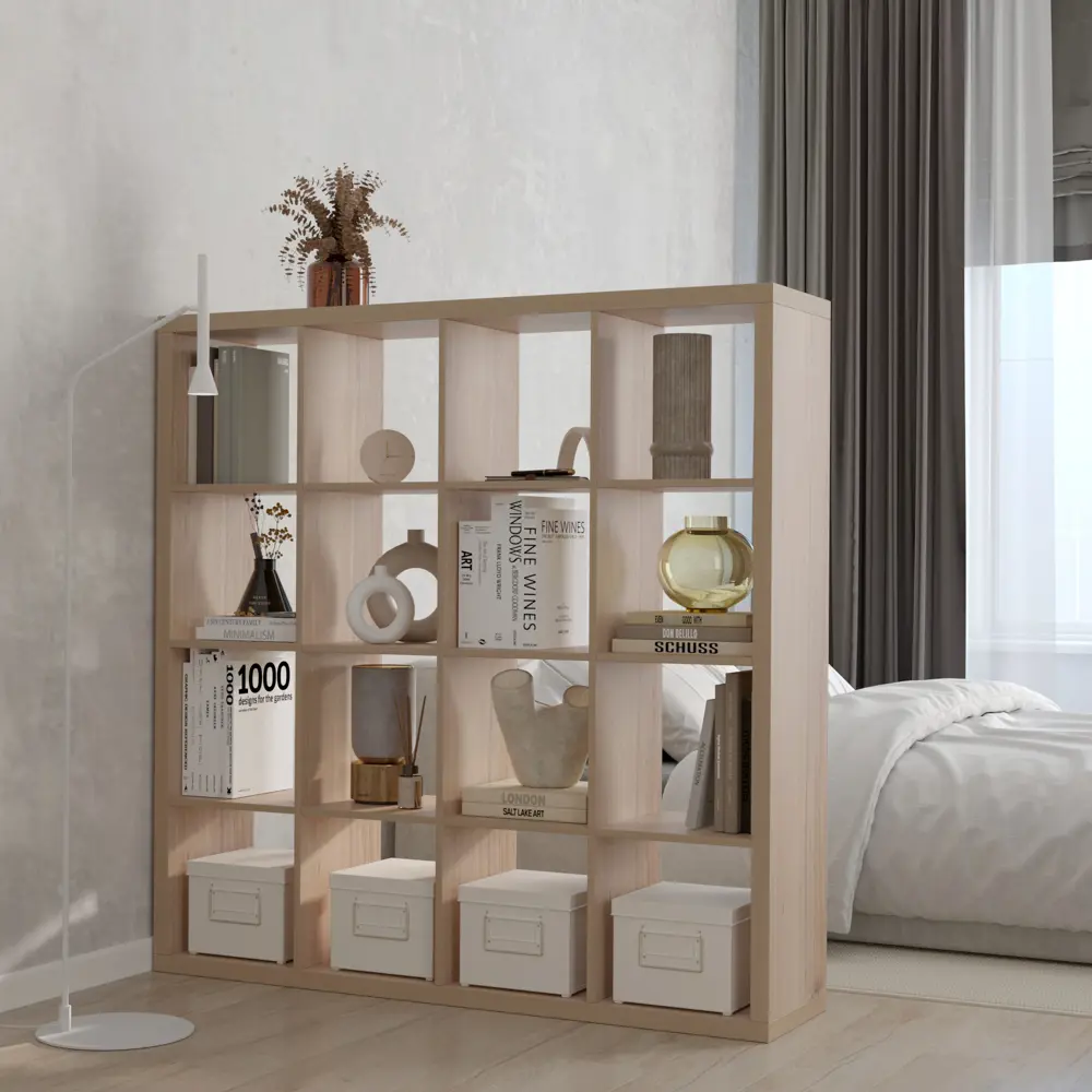 Стеллаж Konsensa Руан с 16 секциями для элегантного хранения 89410097 STLM-1563918