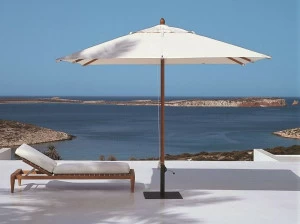 Unopiù Квадратный зонт из массива дерева и акриловой ткани Lipari Qu98a