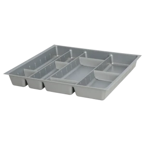 Лоток для столовых приборов Hettich Orga Tray 590IANL470KB600 46.2x7x50.7 см пластик цвет серый 89401300 STLM-2149466