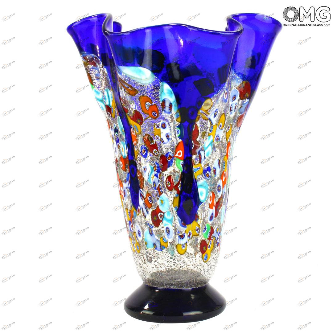 4851 ORIGINALMURANOGLASS Ваза красная Тюльпан Tulipano - муранское стекло OMG 15 см 