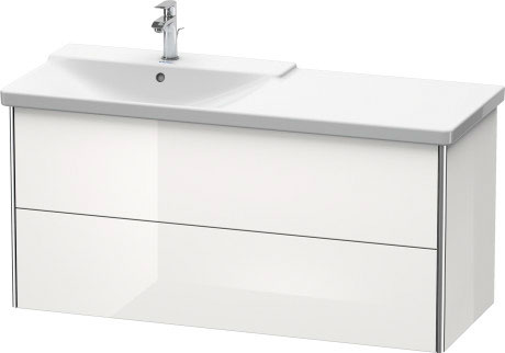 XS418602222 XSquare Тумбочка подвесная Белый глянцевый декор Duravit - Вид №2