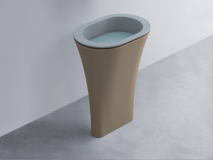 AMLA65-BR+AMPILO-PL+AMCOLO-AN Раковина Amedeo Ovale отдельностоящая cielo Enjoy + Amedeo