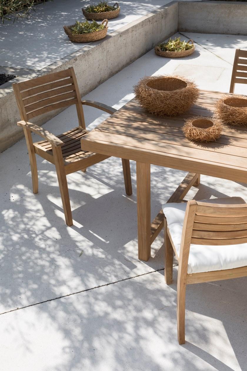 Unopiù Штабелируемый стул из тика Chelsea Sebri - Вид №1