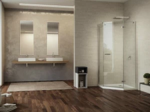 Duka Душевая кабина угловая стеклянная Vertica - con soli profili verticali Gf2s l