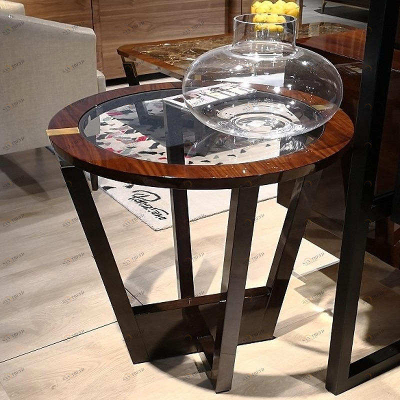 Приставной столик коричневый Coral HURTADO CORAL 00-3981632 Коричневый