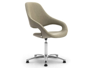 5-спицевое кожаное вращающееся офисное кресло