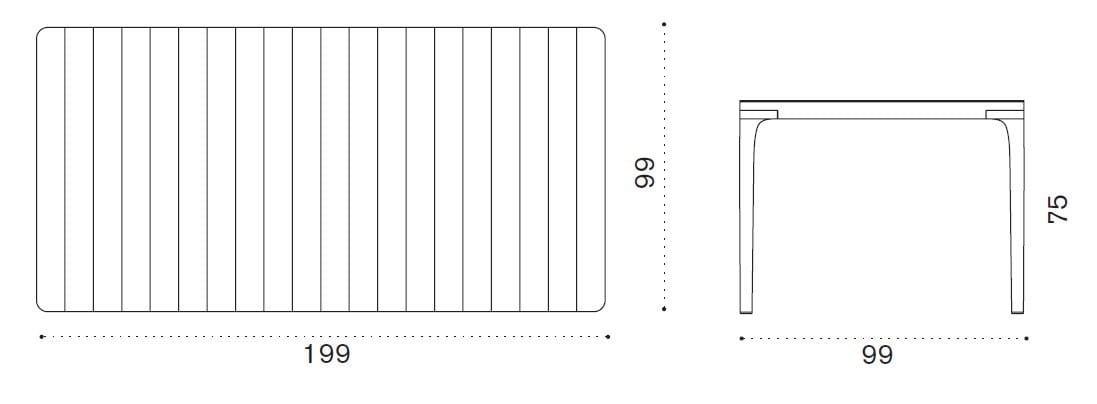 Прямоугольный садовый стол из тикового дерева Ethimo ARCH-00082974 - Вид №4