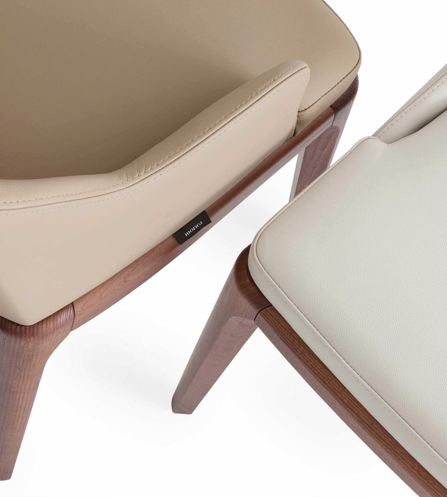 Кожаный мягкий стул с подлокотниками Morica Design Haute Couture ARCH-00086483 - Вид №4