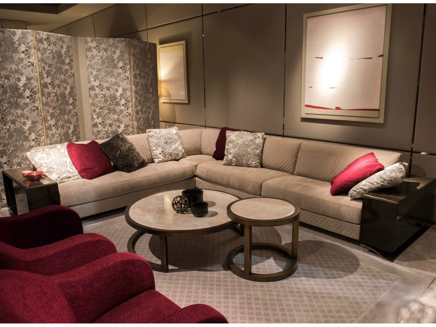 Угловой диван из ткани HUGUES CHEVALIER Haussmann ARCH-00059493 - Вид №1