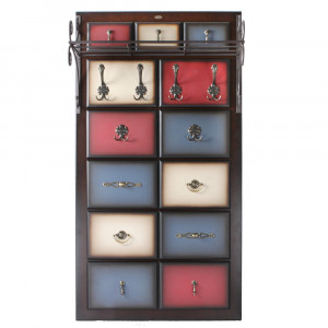 15004 Вешалка настенная Пандора 3 Орех Mix BOGACHO