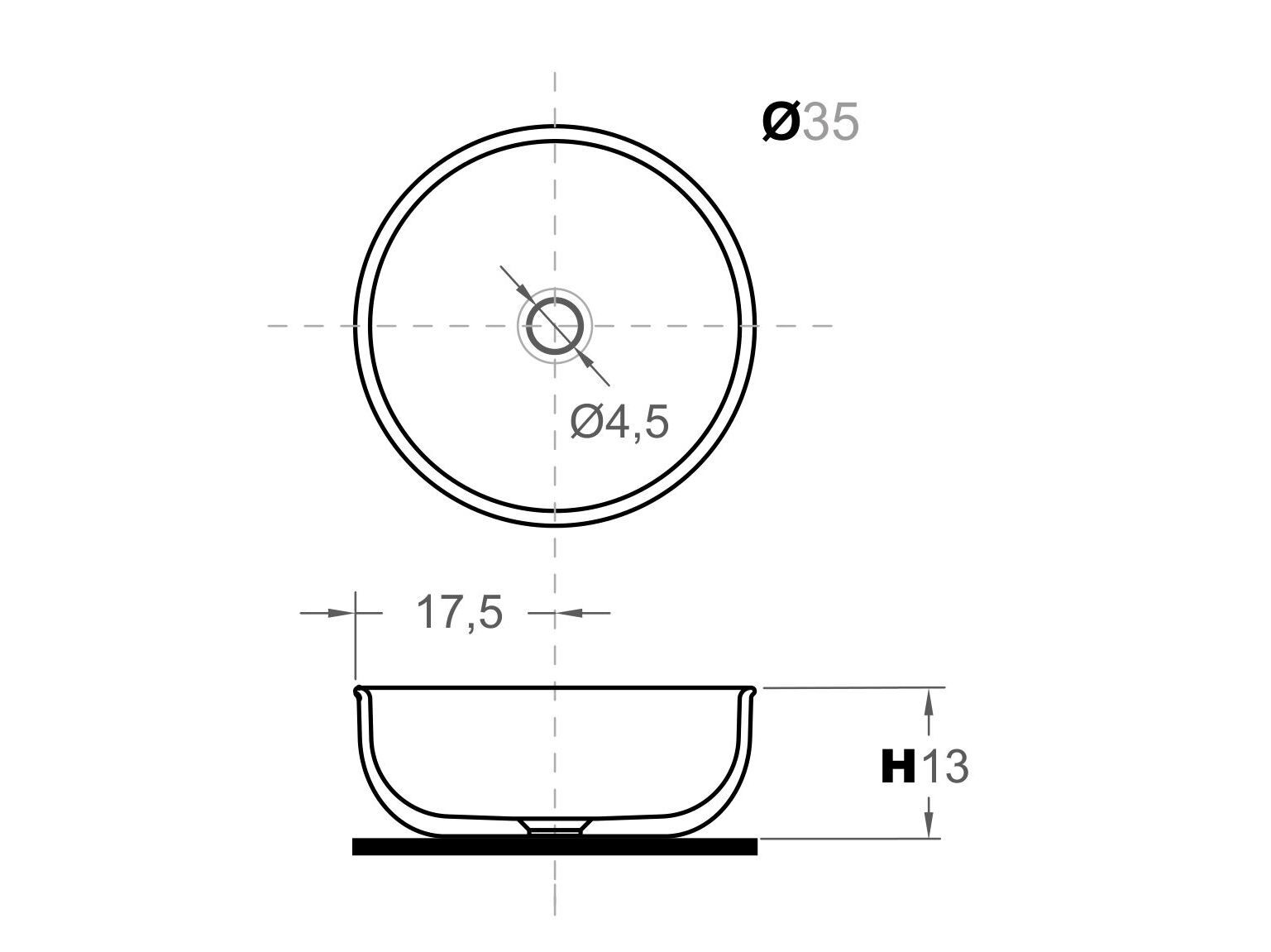 Мраморная столешница круглый умывальник Inbani Prime ARCH-00140144 - Вид №3