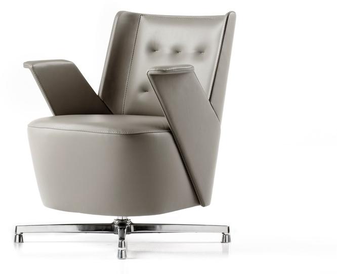 ESTEL GROUP Стеганое кожаное кресло с 4 спицами Embrasse sun-id-1474664 - Вид №1