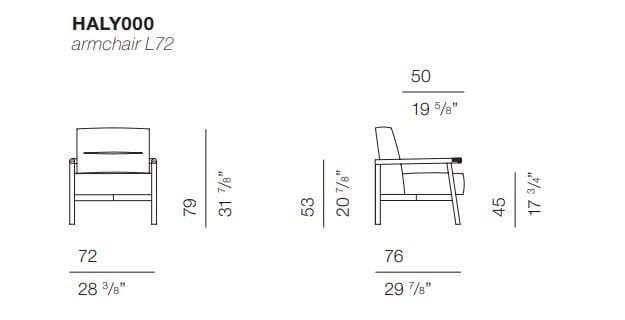 Тканевое кресло с подлокотниками BODEMA HAILEY ARCH-00032047 - Вид №3