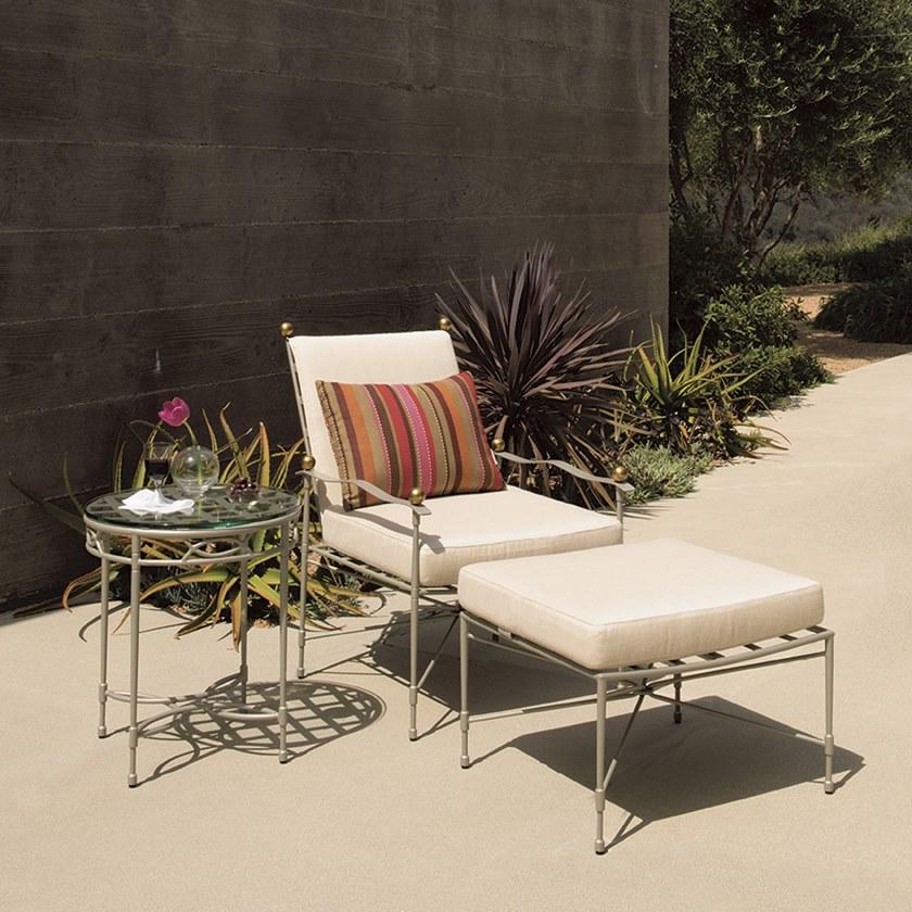 JANUS et Cie Круглый сервировочный стол из нержавеющей стали и стекла Amalfi sun-id-1430747 - Вид №4