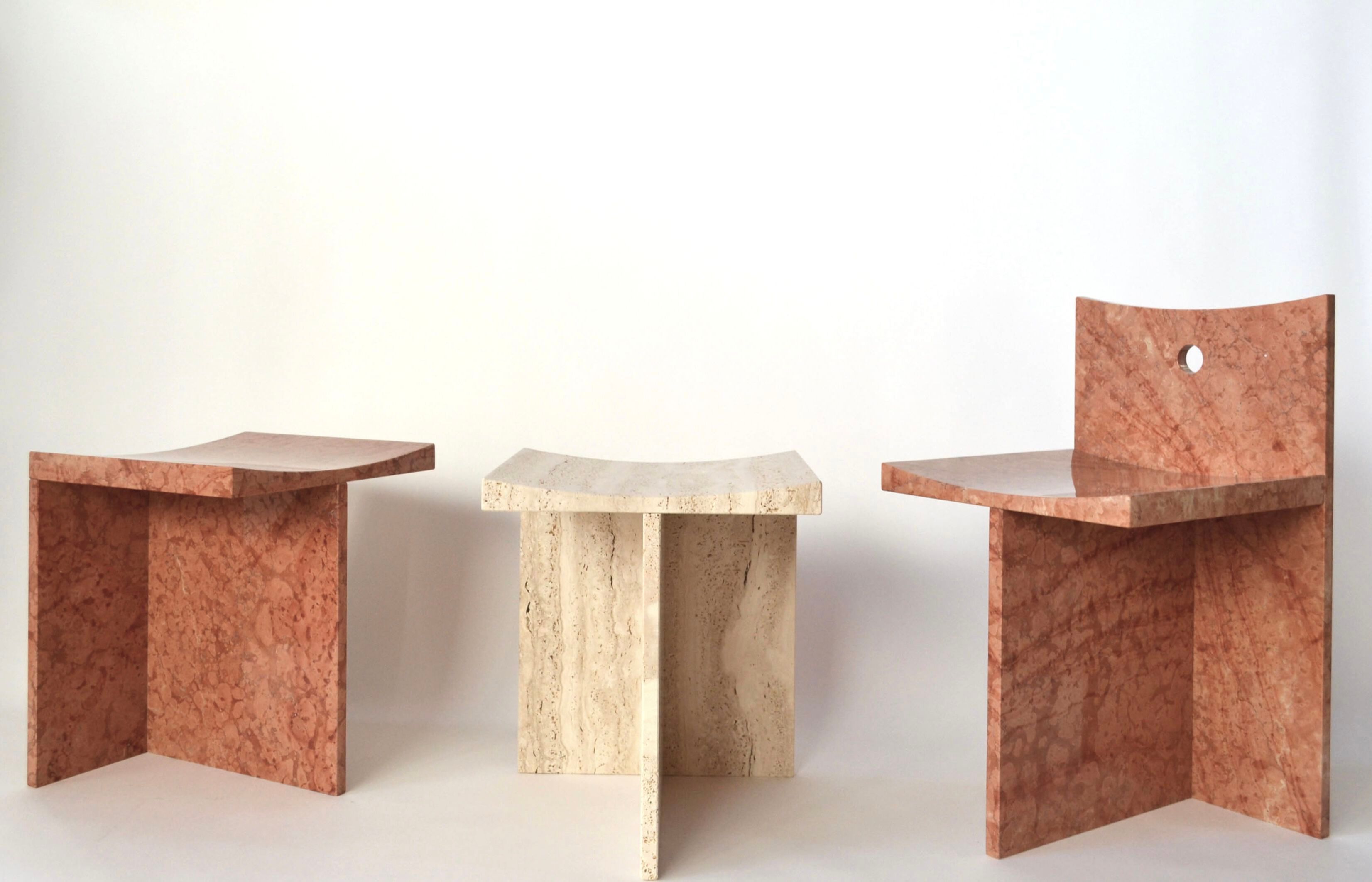 Табурет из Римского травертина Pistore Marmi Pistore Marmi X McGannon Saad ARCH-00053647 - Вид №13