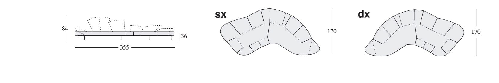 Диван с кристаллами Swarovski Edra для интерьера ARCH-00069536 - Вид №4