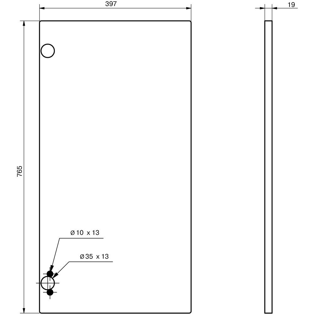 Фасад кухонного шкафа Инта 39.7x76.5 см KONSENSA ЛДСП цвет белый 89415902 STLM-2053040 Инта белая - Вид №7