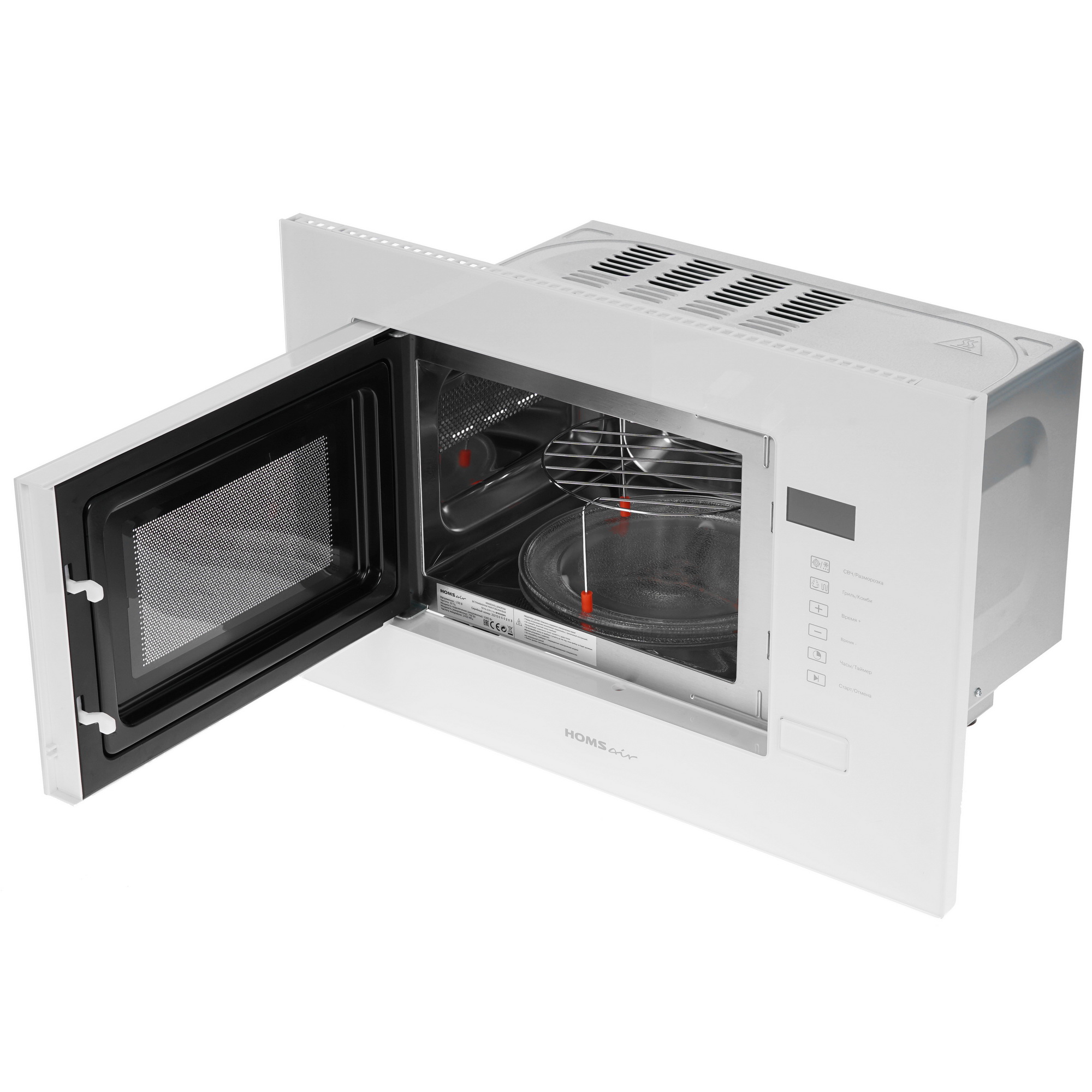 5300786 Встраиваемая микроволновая печь HOMSair MOB205WH белый STDN-0041063 - Вид №4