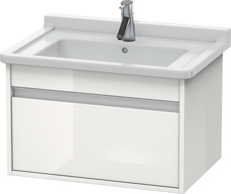 KT666403131 Тумбочка подвесная Ketho #KT6664 800 x 455 мм Сосна серебристая, декор Duravit - Вид №2