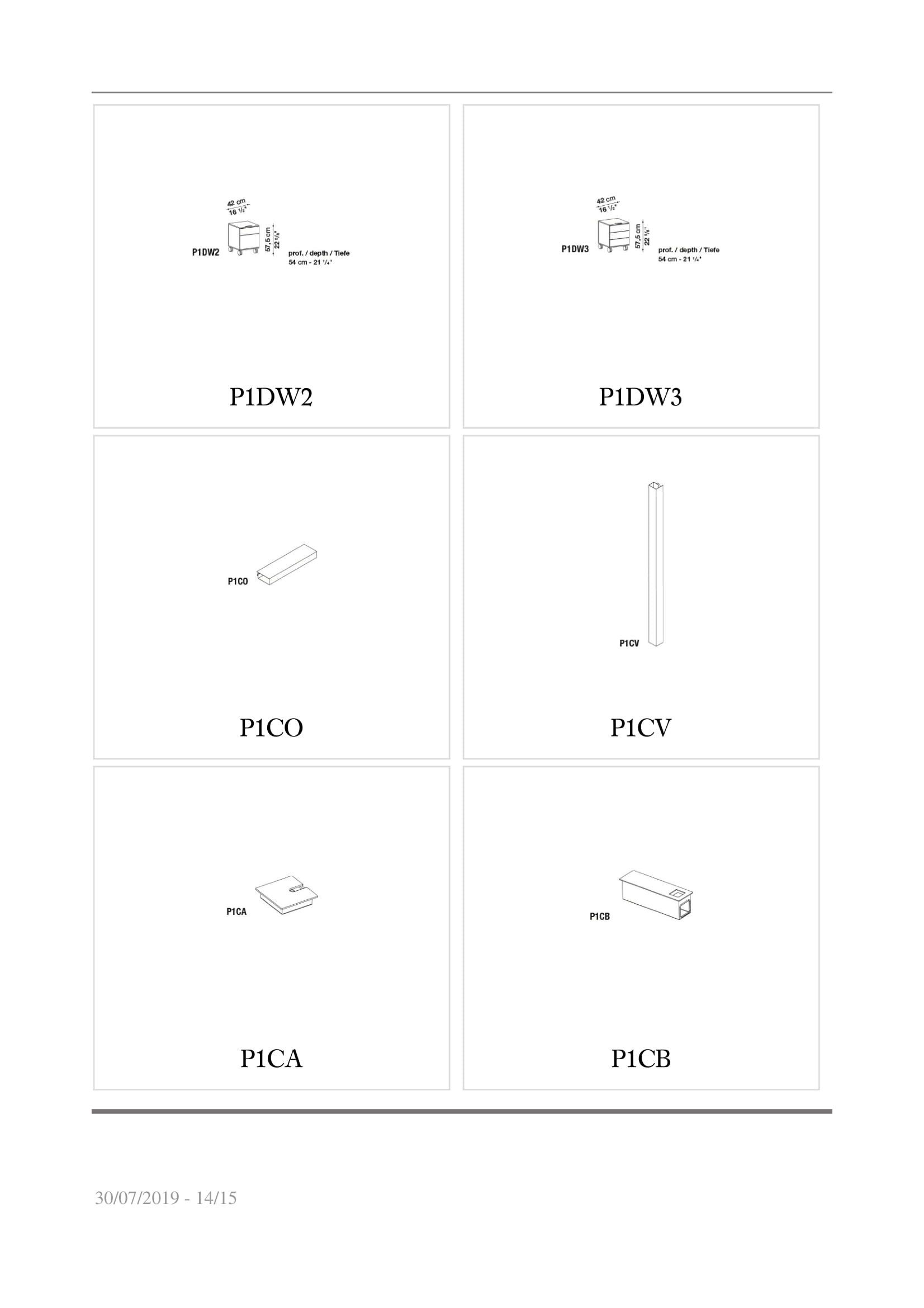 Прямоугольный рабочий стол B&B Italia Project проект 1 ARCH-00076606 - Вид №10