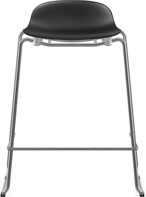 603232 Барный стул 65 см Stacking Chrome Black Normann Copenhagen Form - Вид №1
