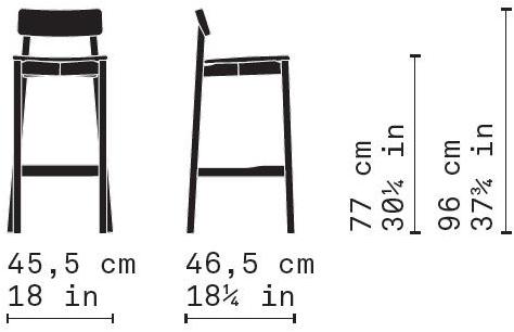 Very Wood Барный стул со встроенной подушкой Rib sun-id-1489020 - Вид №4