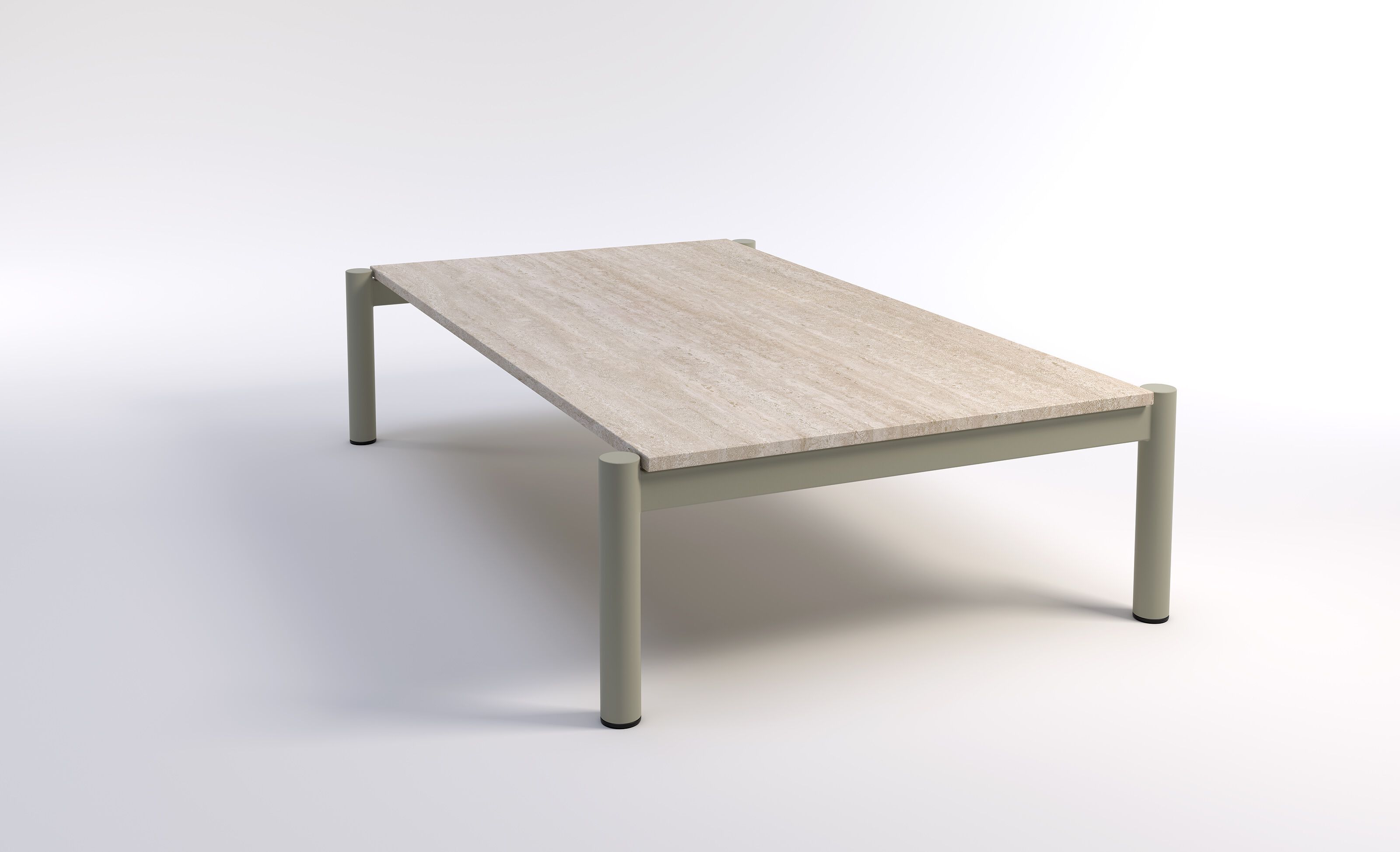 Каменный прямоугольный низкий журнальный столик Phase Design Fryman ARCH-00063695 - Вид №4