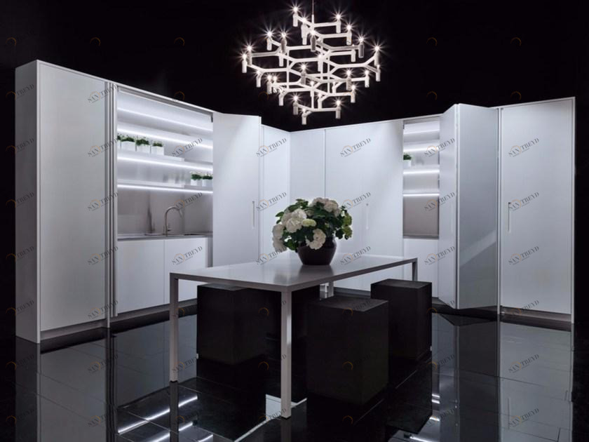 RIFRA Линейная кухня из Corian® Line sun-id-1495453
