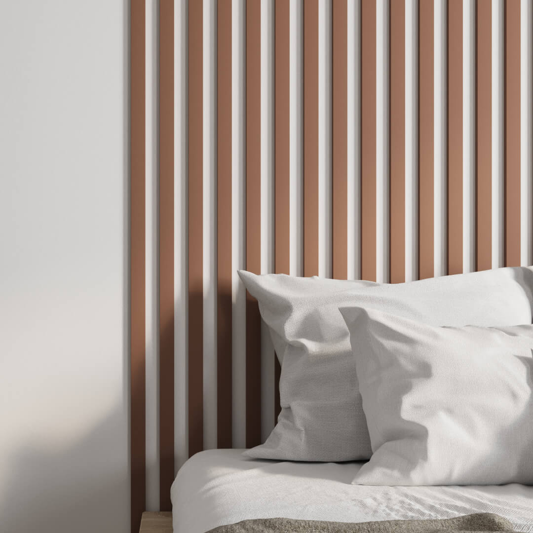 Интерьерная Рейка МДФ STELLA Планкен De Luxe Mauve 16*60*2700 (уп.6 шт.) STSR-840 - Вид №1