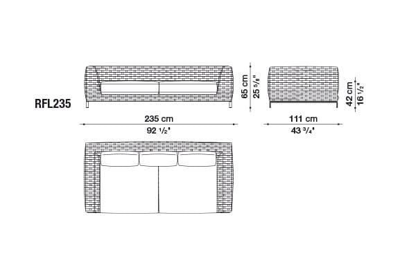 Диван B&B Italia Outdoor Ray ARCH-00061079