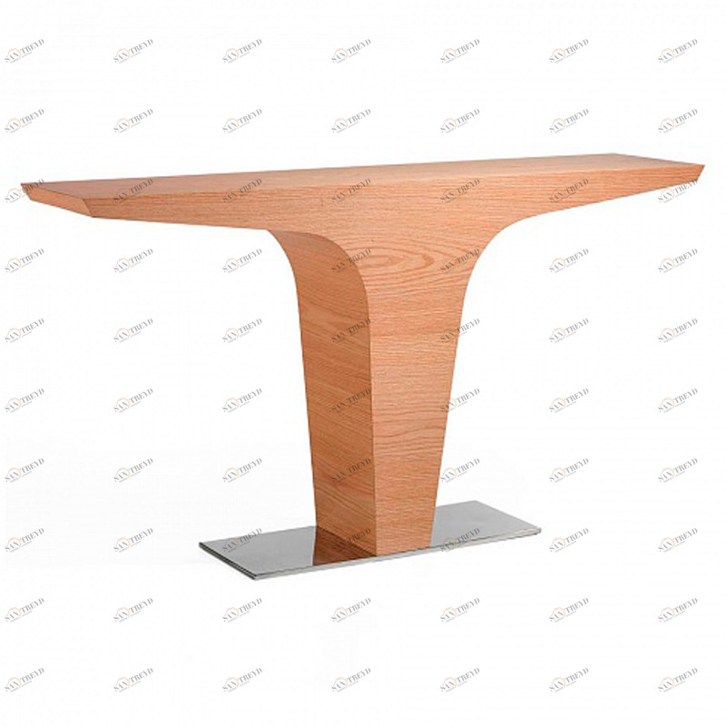 Консоль деревянная на металлическом подиуме дуб LE051-X от Angel Cerda ANGEL CERDA  147048 Коричневый 