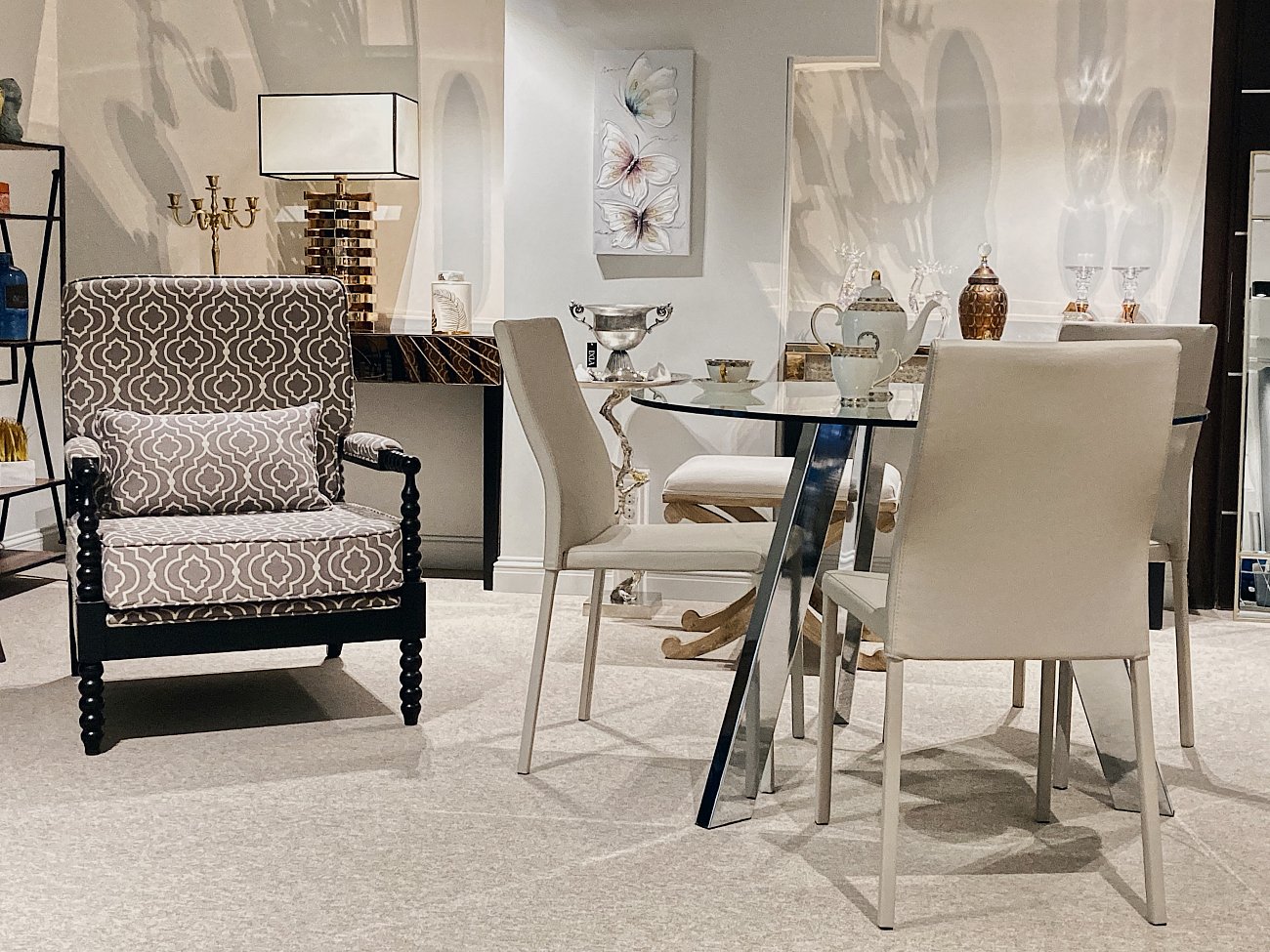 Сервиз чайный фарфоровый белый на 6 персон, 21 предмет "Белый город" ANNA LAFARG EMILY БЕЛЫЙ ГОРОД 00-3946890 Белый  - Вид №1