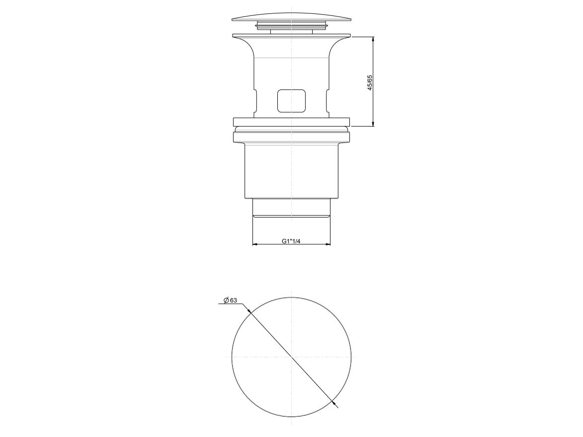 Сток Rubinetterie Frattini 92685 / 94084 / 94087 ARCH-00013188 - Вид №1