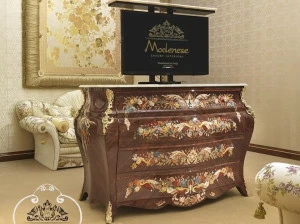 Modenese Gastone Выдвижная деревянная тумба под телевизор Deluxe