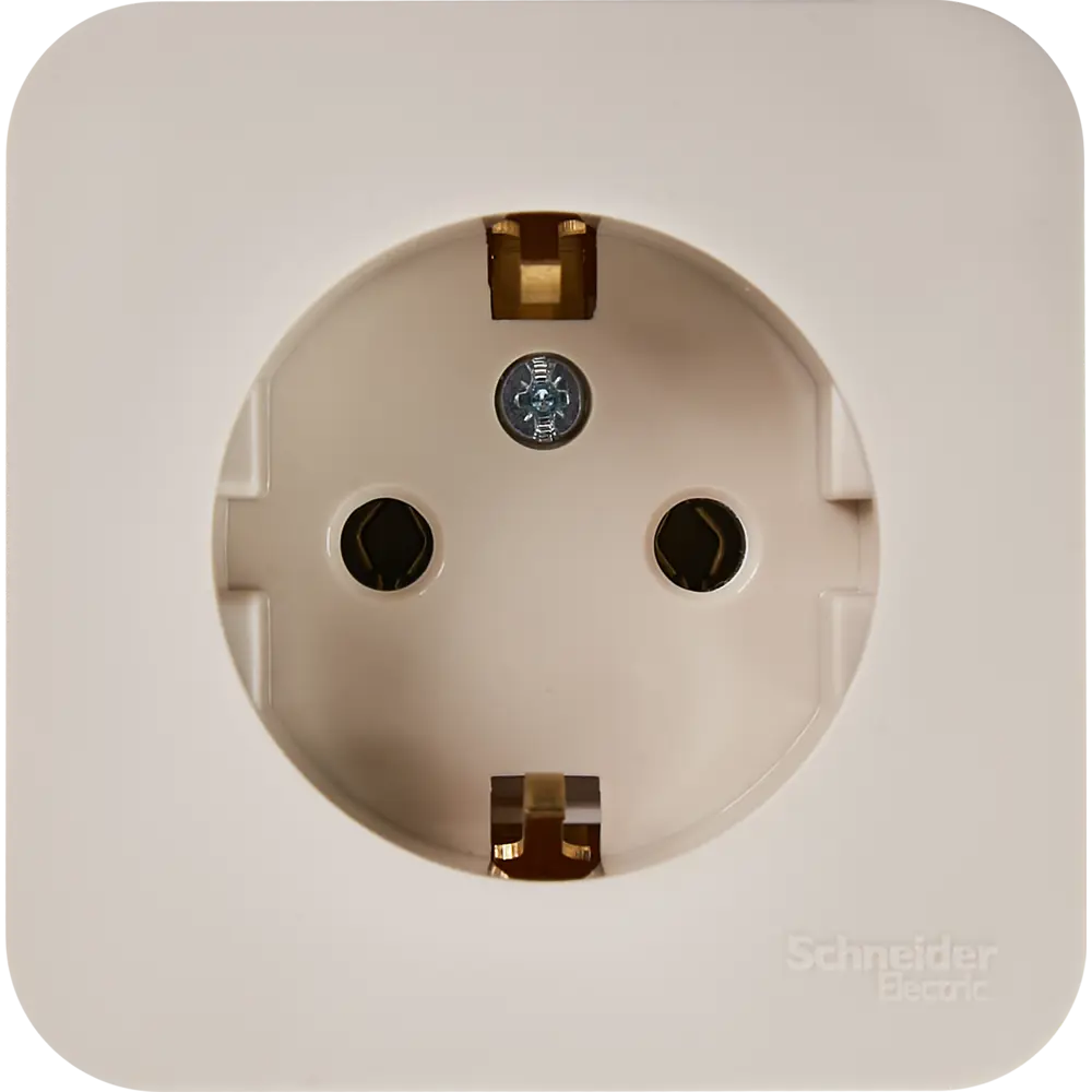 Розетка накладная Schneider Electric Blanca с заземлением цвет бежевый 86720931 STLM-2028640 SYSTEME ELECTRIC