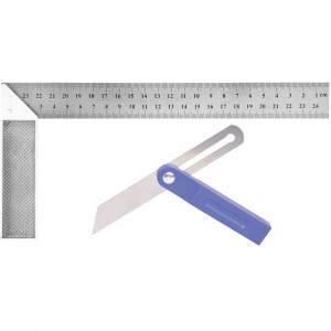 17460191 Набор угольник стальной 250 мм и малка