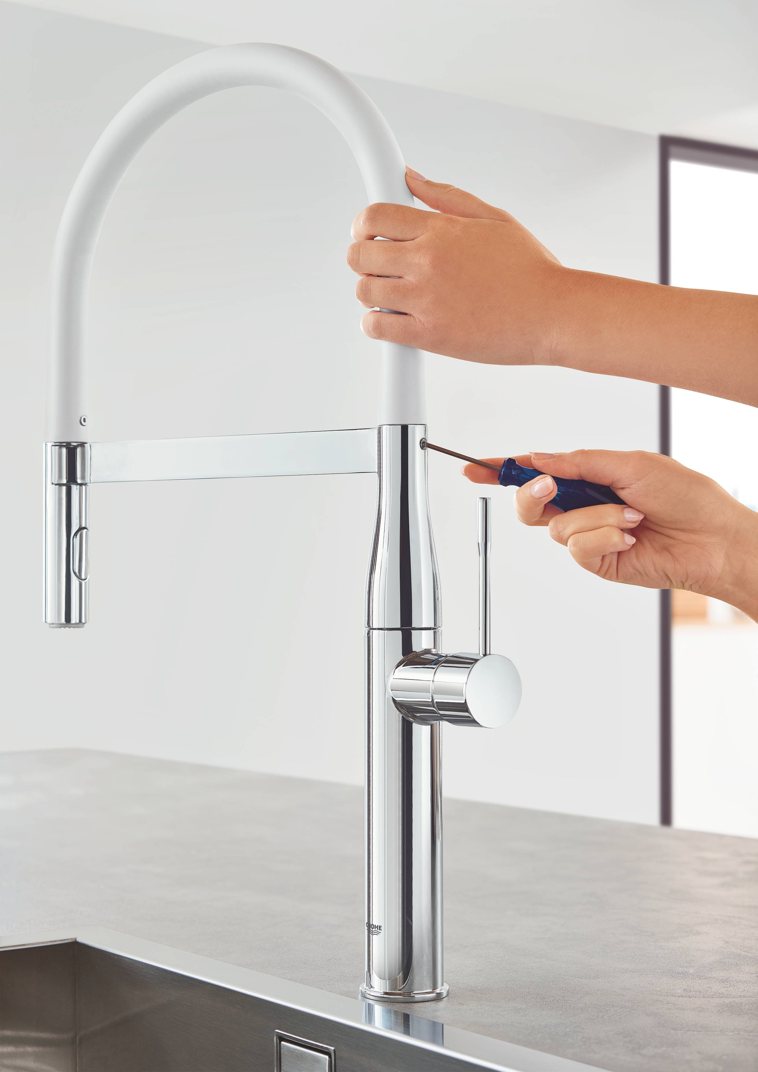 Гибкий шланг GROHE GROHFlexx для смесителя Essence, жемчужный (30321MW0) - Вид №3