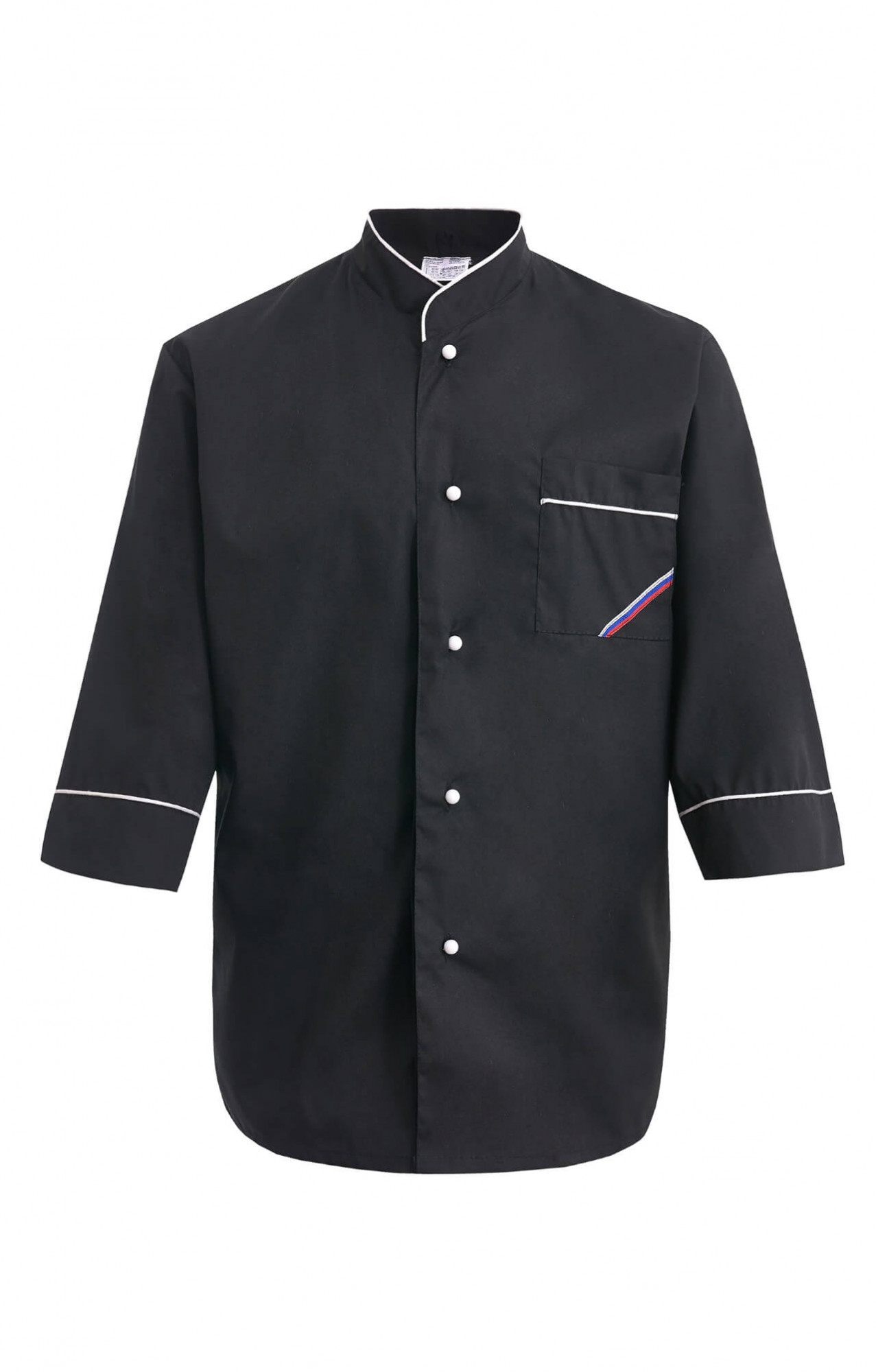 69102 Куртка поварская "Люкс-Лайт" черная  Повар  размер 48-50/182-188 Спецодежда 