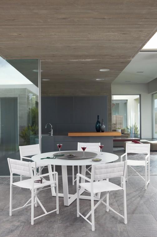 MNST223 Обеденный стол pca white f8 ⌀155см Manutti Fuse - Вид №3