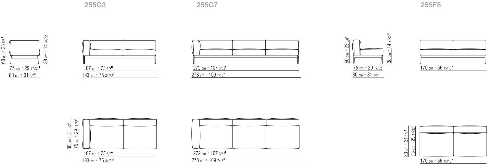 Flexform Секционный диван со съемным чехлом из ткани Romeo sun-id-1480458 - Вид №16