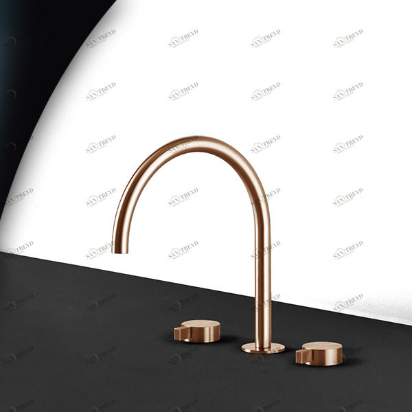 Смеситель для раковины розовое золото TOOX Radomonte TXQ25R