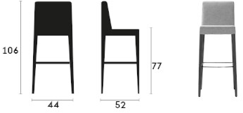 Capdell Высокий табурет со спинкой New york sun-id-1470219 - Вид №2