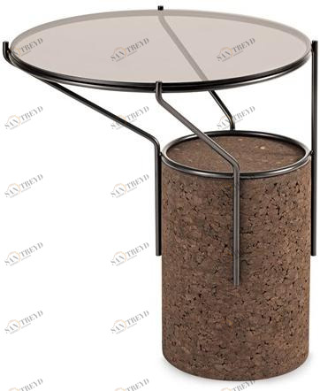 BlackCork Сервиз круглый из пробки и стекла Frame sun-id-1482431