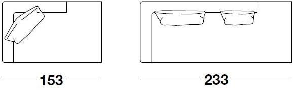 Frigerio Salotti Мягкая кушетка из ткани Tiberio sun-id-1446257 - Вид №4