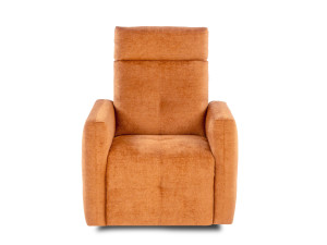 Тканевое вращающееся кресло с высокой спинкой