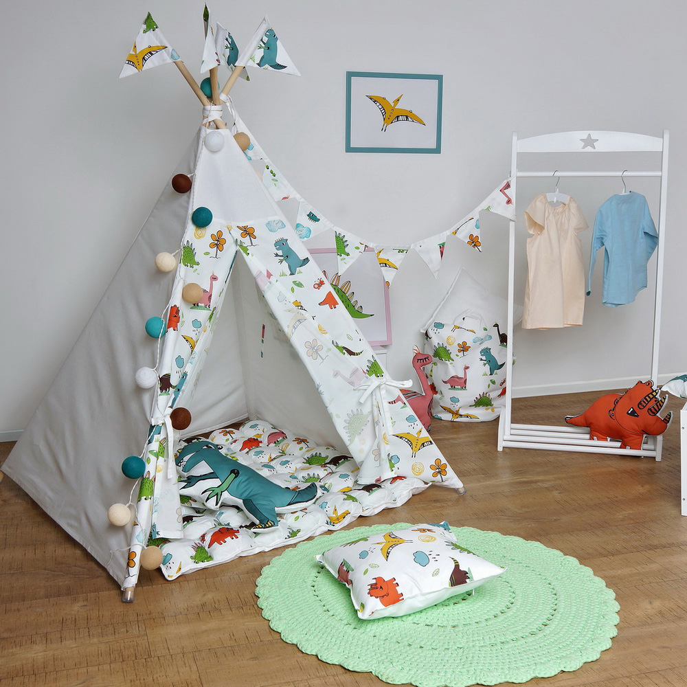 Тканевая корзина Dino VAMVIGVAM DINO 281542 Красный;желтый;зеленый Santreyd - Вид №2