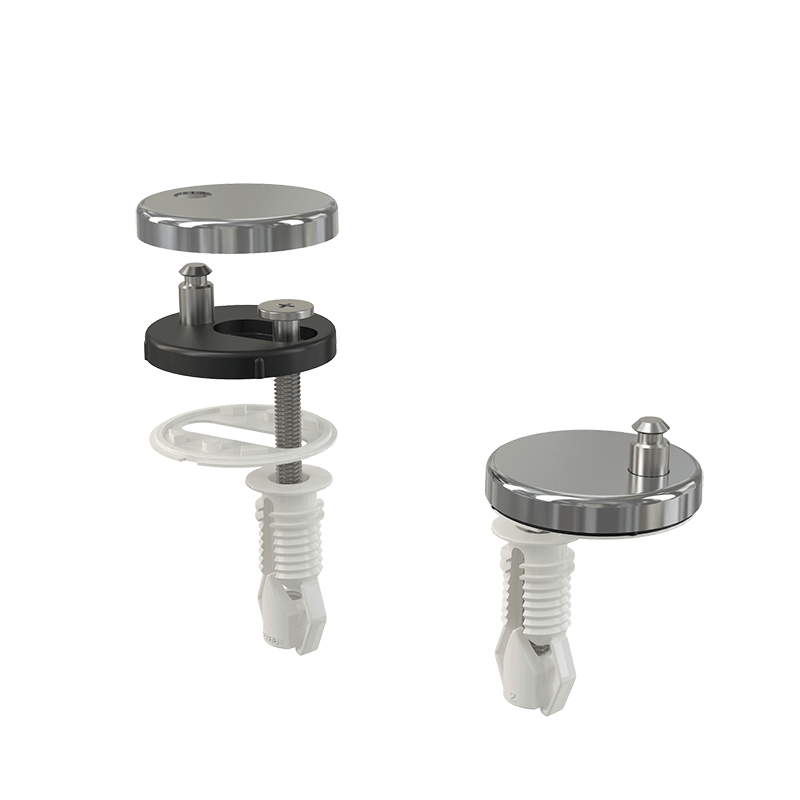 Петли с верхним монтажом, крышка из нержавеющей стали ALCAPLAST P105 - Вид №1